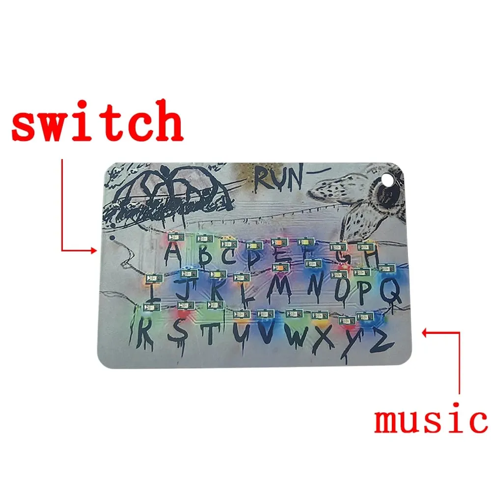 Anime Merchandise Card Light Pendant 26 Letter Light Bag Car Charm for Festival Presents Toy & Hobbies Action Figure Accessory