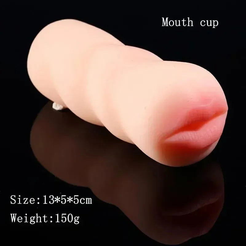 Sex Real Vagina Pussy Male Masturbator Mouth Oral Licking Anal Ass Masturbation Cup Adult Games Erotic Products Sex Toys for Men
