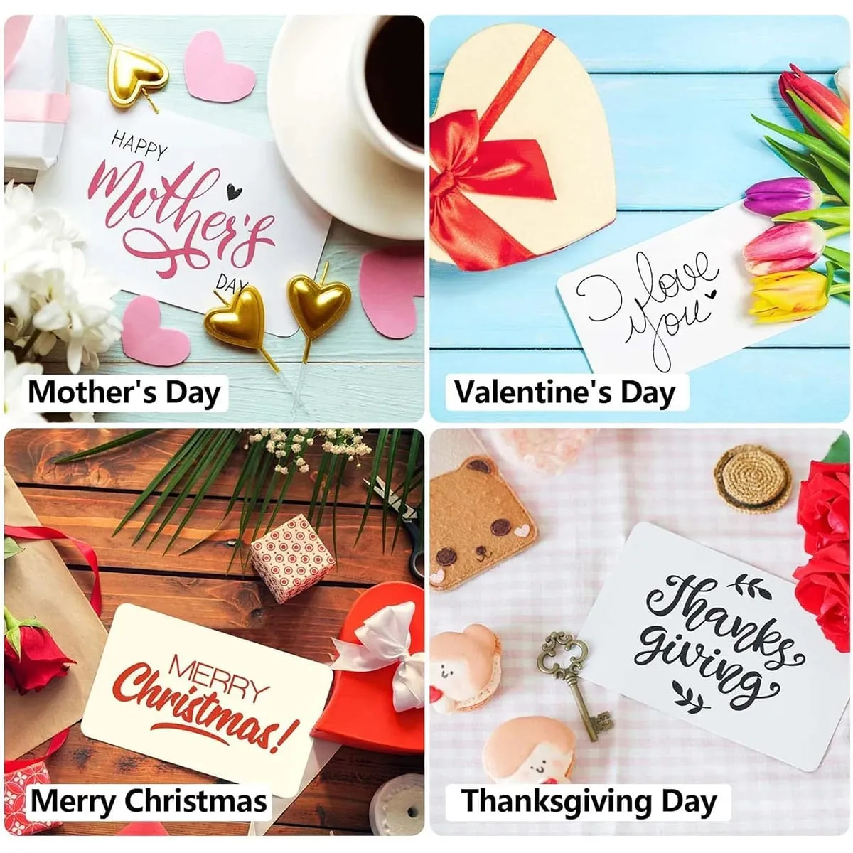 100Pcs Blank Cards 9x5.5cm Thick Cardstock Business Gift Cards Message Note Cards School Supplies White Black