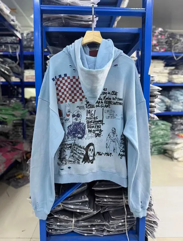 Loose Street Casual Paly Cotton Oversize Hoodies Men Women Autumn Washing Outdoor Sweatshirt