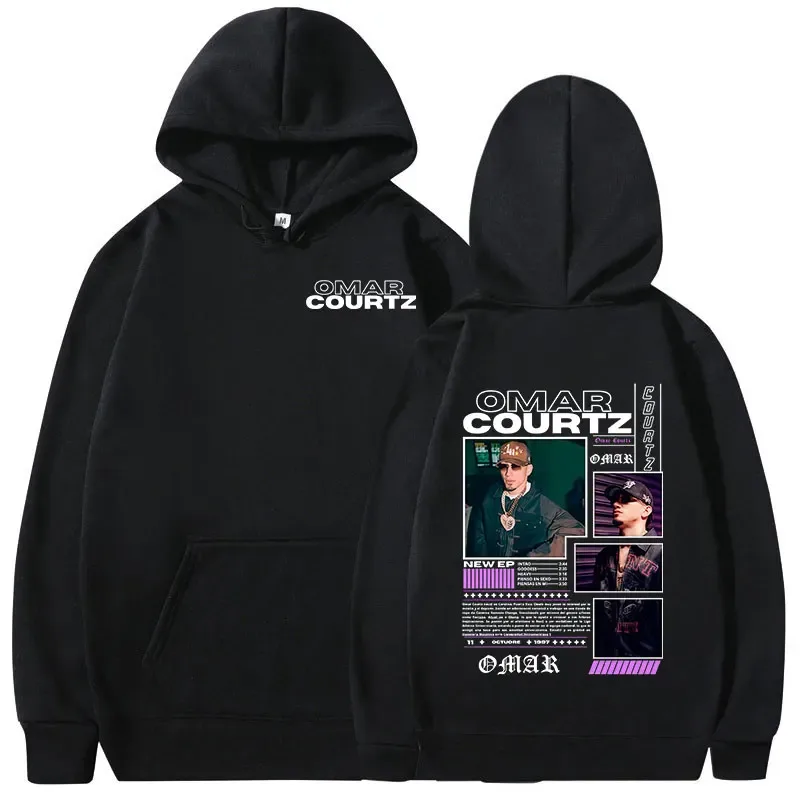Omar Courtz Primera Musa Album Tour Merch Hoodies Men's Women Fashion Hooded Sweatshirts Hip Hop Oversized Pullovers Streetwear