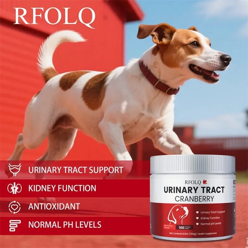 Cranberry for Dogs - Urinary Tract Health Bladder Support Dog UTI Bladder Stones Incontinence Support
