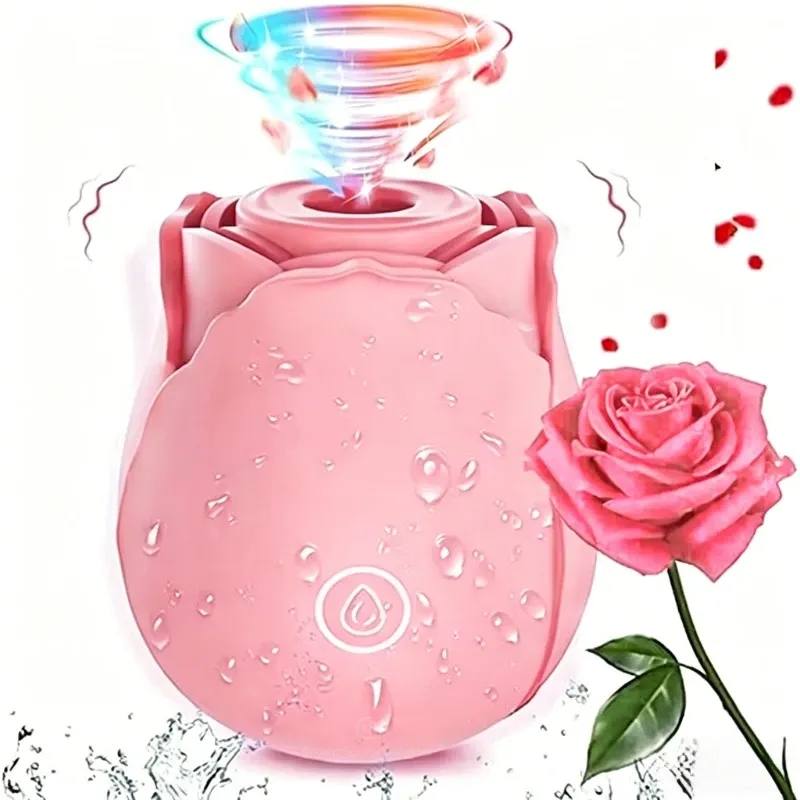 Women Vibrator Powerful Rose Sucking G-Spot Vagina Stimulator Suction Nipple Oral Massager Sex Toys for Couples