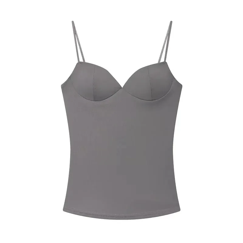 Sexy Corset Top Women Backless Bra Crop Top Woman Tanks & Camis Slip Tops for Women Sleeveless Bustier Tops Women Camisole