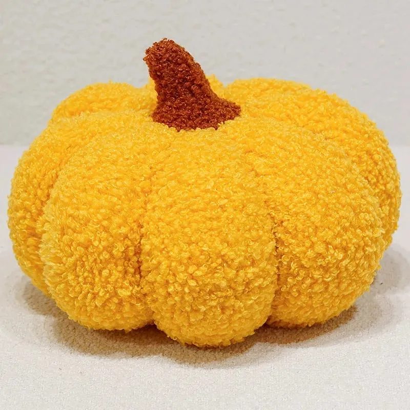 Multicolor Pumpkin Plush Pillow Soft Stuffed Pumpkin Cushion Home Decoration Cute Plush Toy Halloween Gift Bedside Bed Cushion