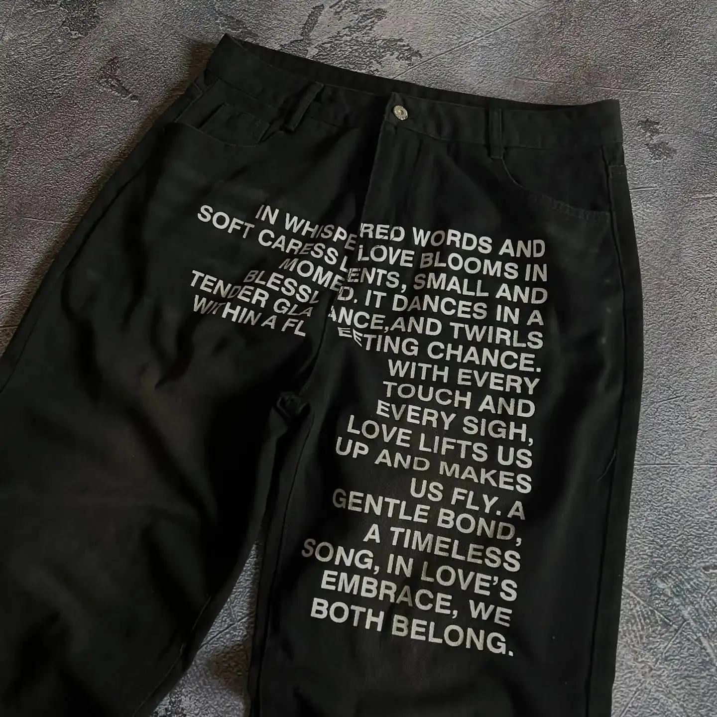 American Pattern Letter Jeans Y2K Men Jeans Vintage Streetwear Gothic Harajuku Hip Hop Men Women Fashion Casual Wide Leg Jeans