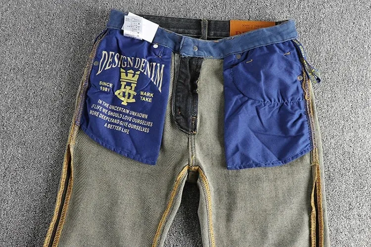 Seluar Jeans Lelaki Baru Musim Gugur Fesyen Regangan Lurus Kasual Kerja Klasik Seluar Denim Ramping Pakaian Jenama Lelaki