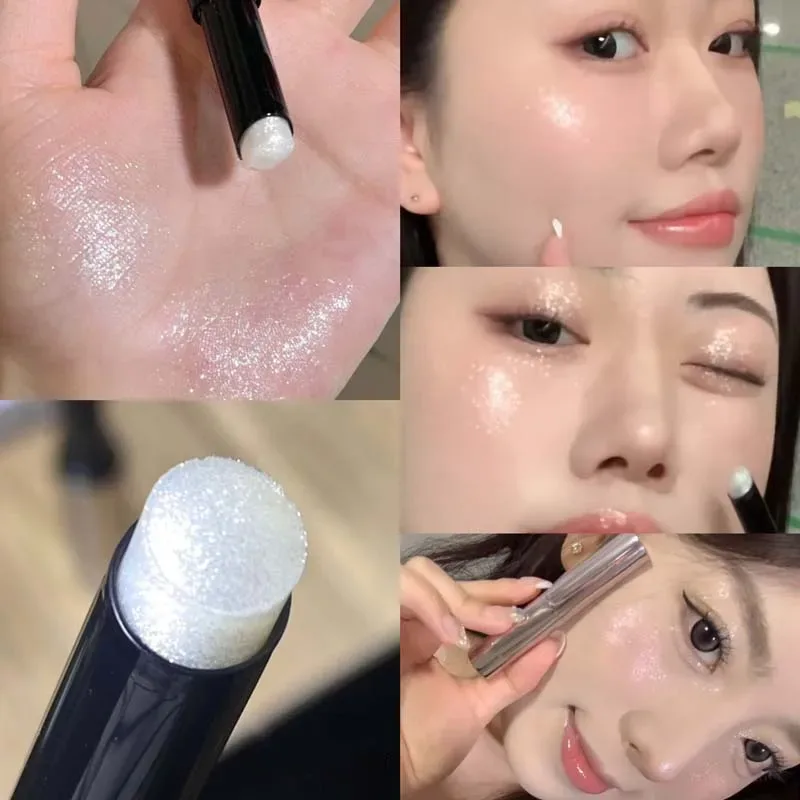 Diamond Pearlescent Glitter Eye Shadow Highlighter Stick Naturally Brightens Eye Makeup Shiny Gloss Eyeshadow Lying Silkworm Pen — image 4