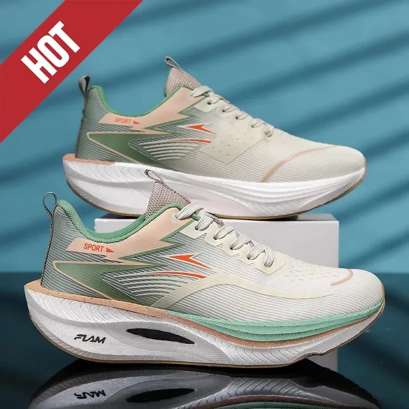 Men Women Carbon Plate Marathon Running Shoes Breathable Lightweight Non-Slip Racing Training Sports Athletic Sneakers Casual — image 15