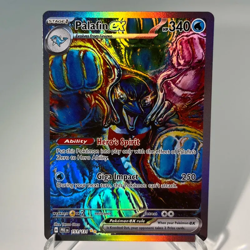 Prismatic Evolutions PKM Cards PTCG5-A GX Rainbow Umbreon Sylveon Leafeon ex Rare Collection Battle Toys Gifts for Hobbies