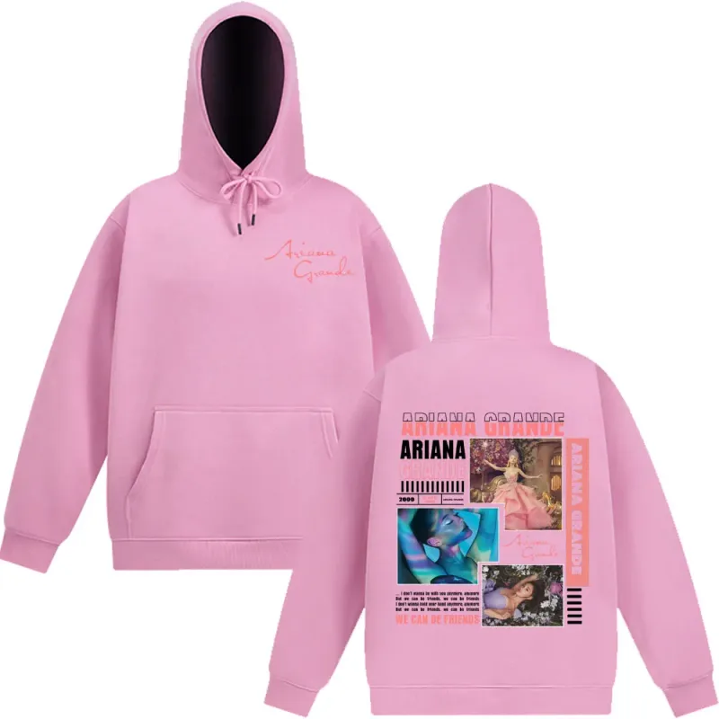 Singer Ariana Grande Album Cover Aesthetics Hoodies Men Women Fashion Sweatshirt Autumn Winter Long-sleeved Vintage Pullover Top