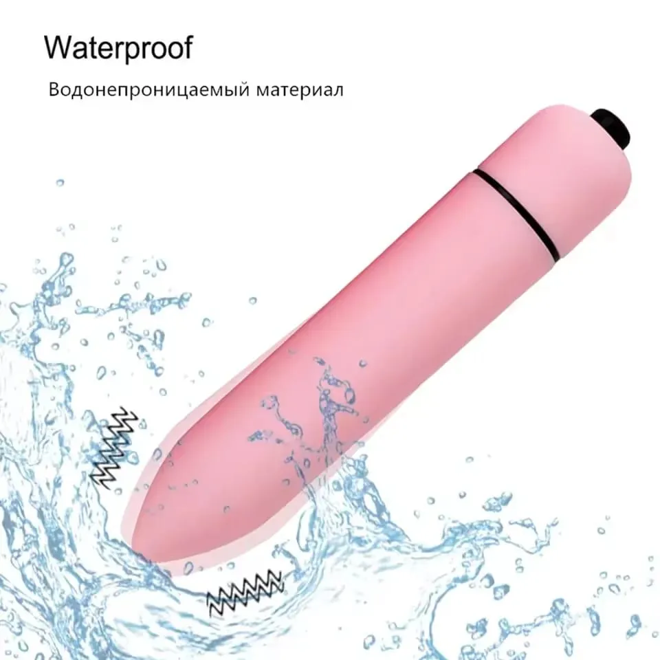 Mini Bullet Women Vibrator Strong Shock Vibrating G-Spot Vagina Stimulator Thrusting Clitoral Dildo Sex Toy for Couple Adult 18+