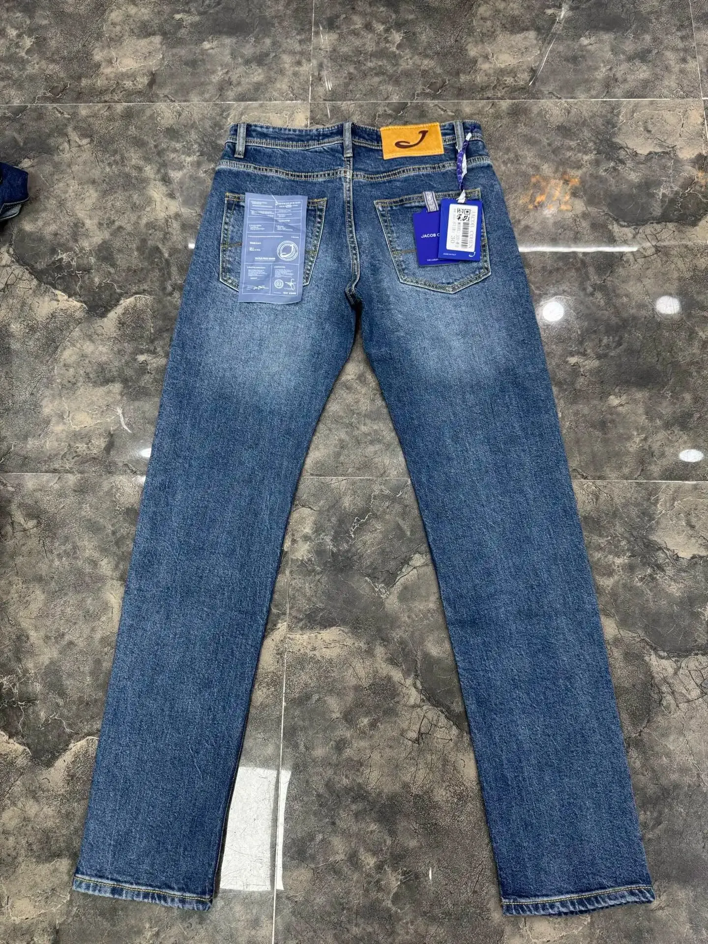 Jeans Thin Cotton Men 2026 Spring Summer new fashion zipper embroidery comfortable straight Big size 29-40 Pants