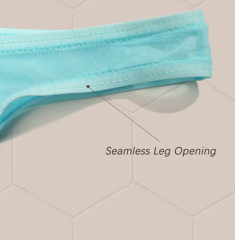 3Pcs/lot Men's Sexy See Through Briefs Mesh Sheer Transparent Seamless Panties Underwear Low-Rise Ultra-Thin Male Underpants