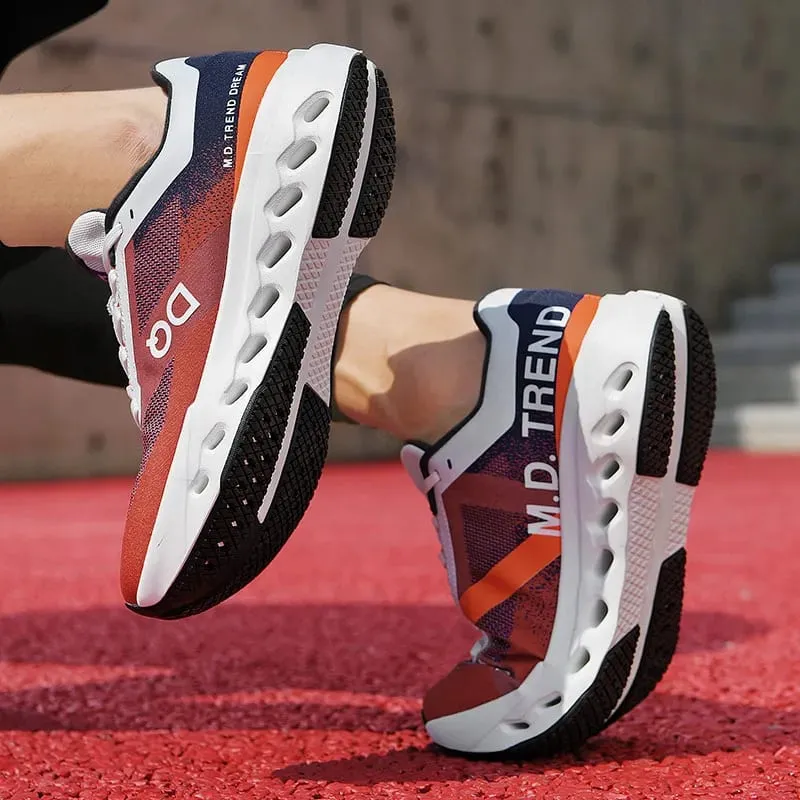 Men Sports Running Shoes Marathon Air Cushion Breathable Lightweight Comfortable Women Outdoor Athletic Sneakers Jogging Tenis