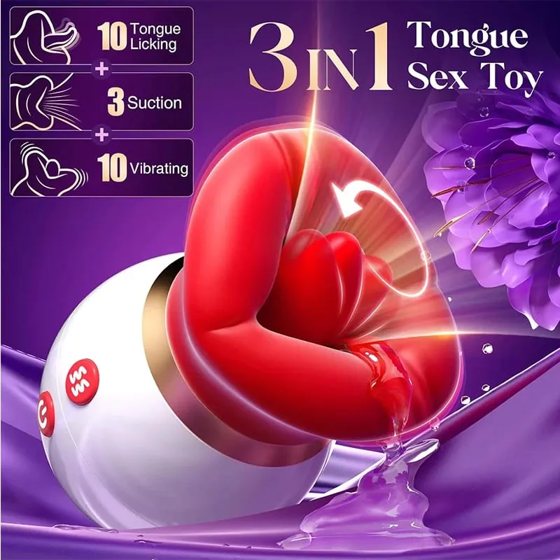 Powerful sucking vibrator female tongue licking sex toys sucker female oral nipple stimulator adult electric sex toys.