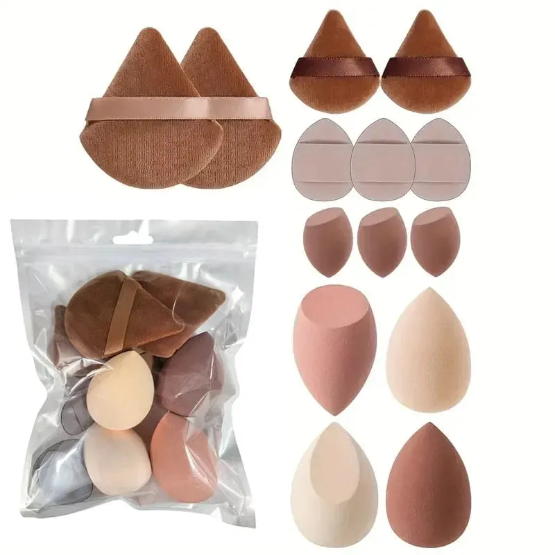 14Pcs Makeup Sponge Cosmetic Blender Beauty Egg Foundation Sponges Puff Powder Puffs Make Up Accessories Women Makeup Tools