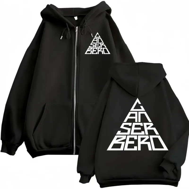 Canserbero Alles wat we nodig hebben is liefde Muerte Vida Merch Rits Hoodie Herenmode Hip Hop Zip Up Sweatshirts Casual Fleece Truien