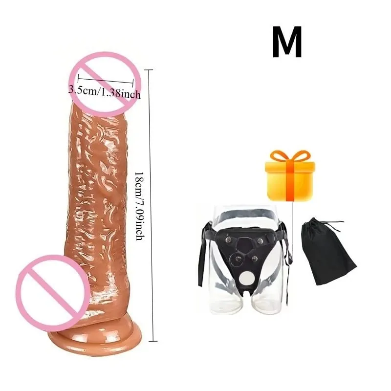 Wearable Realistic Dildo G-Spot Anal Vagina Sexy Adult Masturbation Big Penis for Women Sex Toys Dildos Massager Masturbators 18