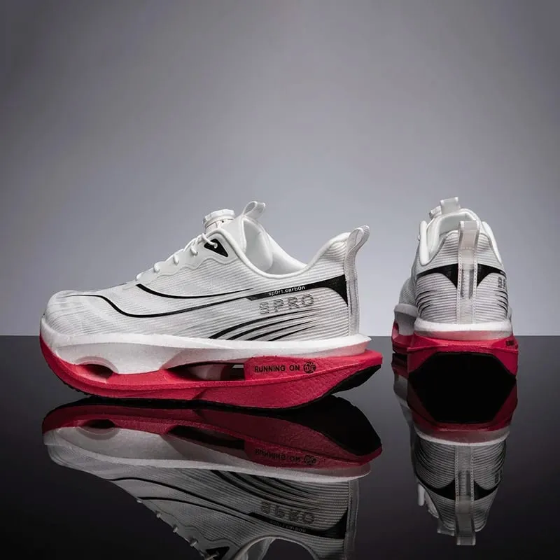 Men's Sports Shoes Carbon Plate Running Shoes Male Marathon Sneakers Racing Shock-absorbing Athletics Training Shoes for Women