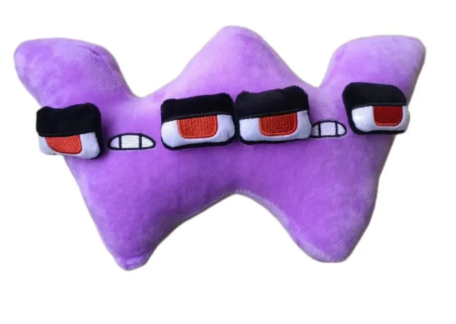 Cute A-Z Red Alphabet Plush Pillows Soft Letter Stuffed Dolls Kids Educational Learning Toy Gift