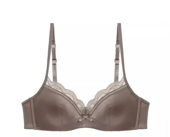 Summer Seamless Lace Bra Set for Small Bust Soft Wire Anti-Sagging Slimming Bralette & Panty Lightweight Lingerie Sexy Set