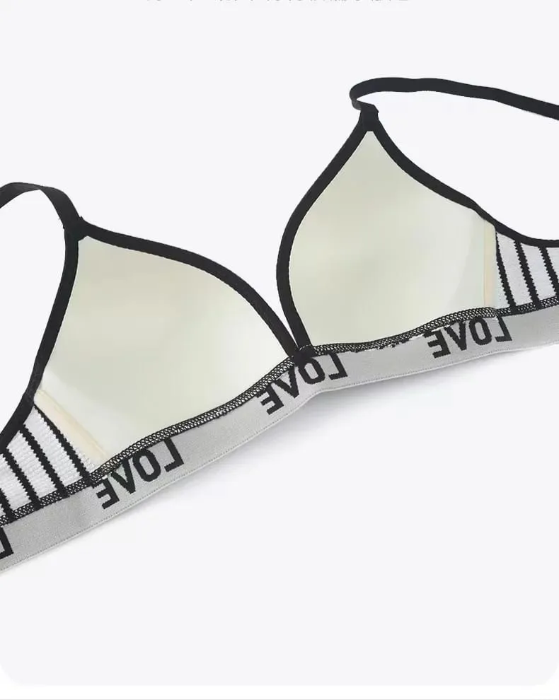 2pcs Women's Sexy Lingerie Set Low-Rise Comfortable Breathable Thongs And Elegant Bras Outfit Underwear Set