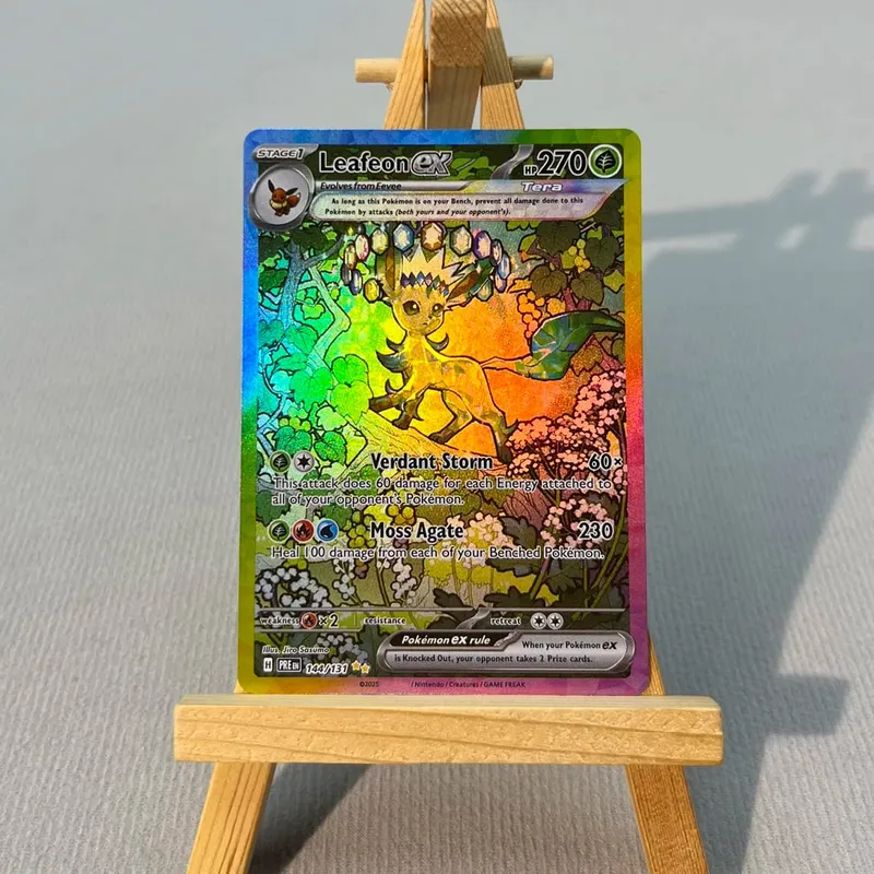 PRE PTCG5-001 Tcg proxy PKM Cards Vaporeon ex Espeon ex Rare Collection Battle Toys Gifts for Hobbies home play