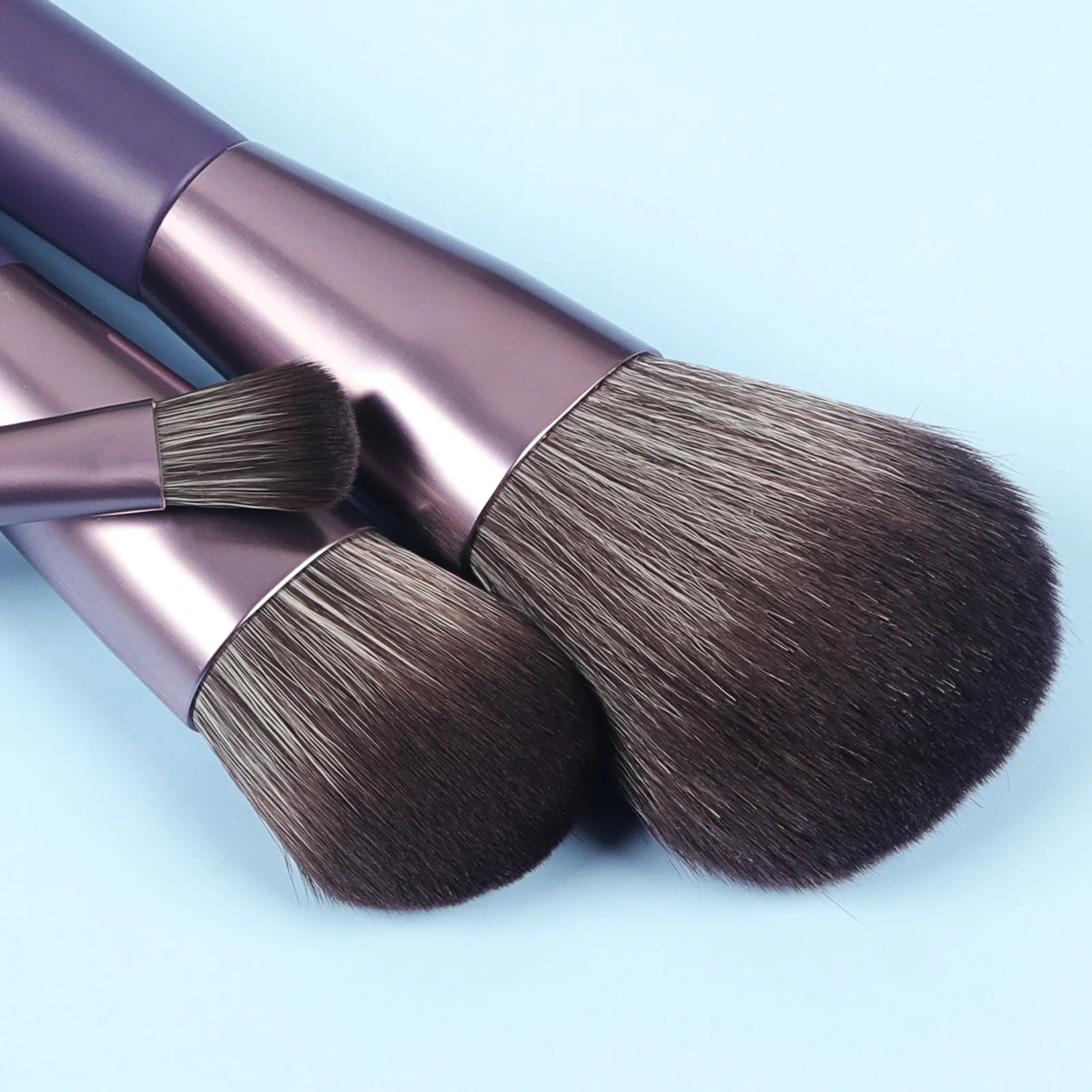 Portable 7Pcs Complete Makeup Brushes With PU Storage Bucket Foundation Highlight Eyebrow Beginner Cosmetic Kit