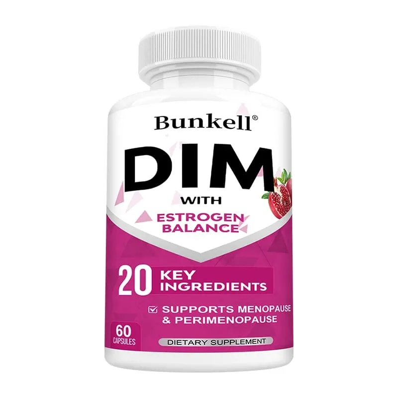 DIM Supplement 150mg Capsules with Black Pepper Extract Natural Plant Nourishment for Daily Body Wellness Balance for Women