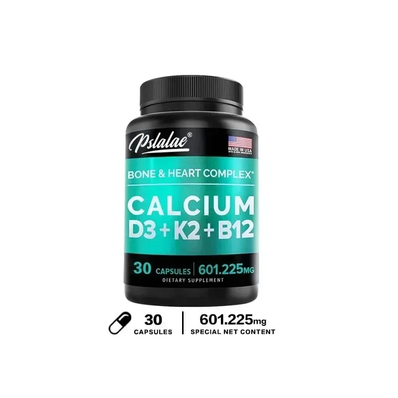 Calcium 600 Mg Vitamin D3 K2 B12 Supplement - Provides Heart Bone and Immune Support for Women and MenSupplements