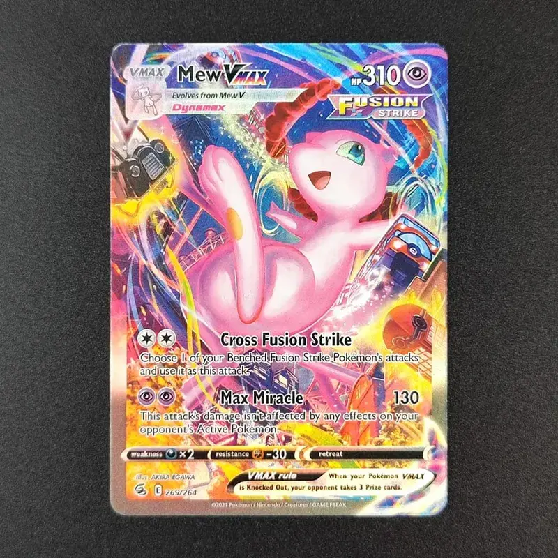 Proxy PKM Card English Rocket Mewtwo MEW GX EX Vmax TCG Collection Trading Card Game