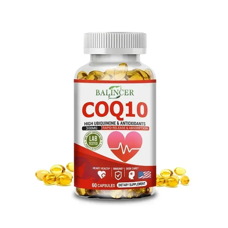 CoQ10 Softgels - Coenzyme Q10 (ubiquinone) Supplement Highly Absorbed Antioxidant Supports Heart Health and Energy Production