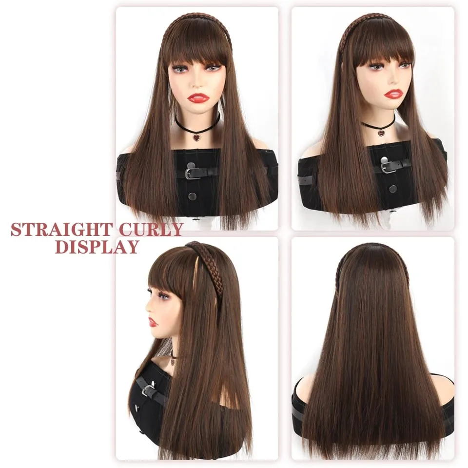 Synthetic Topper for Women Long Water Wave Top Clip Topper Hair Extensions Cover Thinning Hair Grey Hair Increase Volume