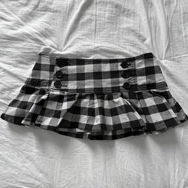 Peter Pan Collar Harajuku Sweet Style Y2K Dress Vintage vibe Punk Casual A-line skirt Fashion Spicy Girls Cleanfit​ Mini Skirt