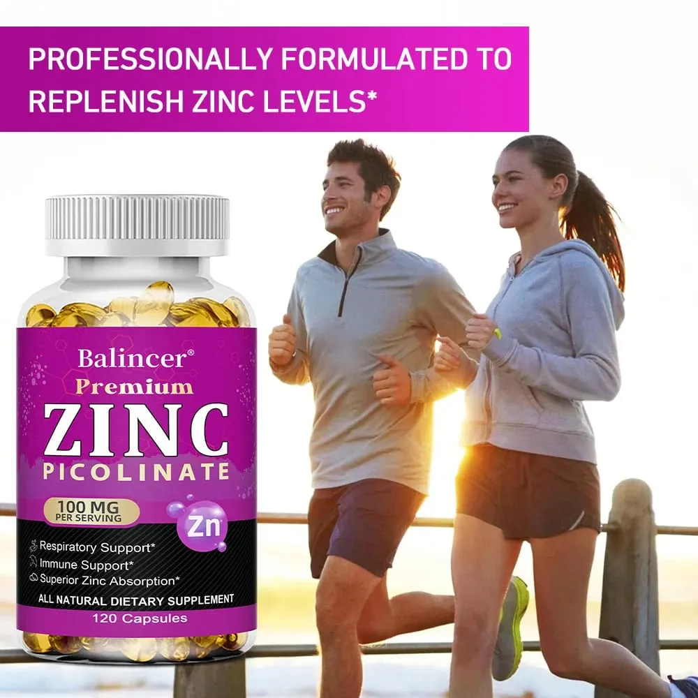 Picolinato de zinc 100 mg: la absorción superior de zinc aumenta el apoyo inmunológico, el sueño y la energía respaldan la salud respiratoria