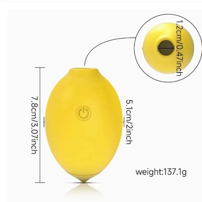 Lemon Vibrating Egg Clit Sucking Licking Sucking Female Sex Toy G-Spot Massager Supplies Vibrating Masturbator