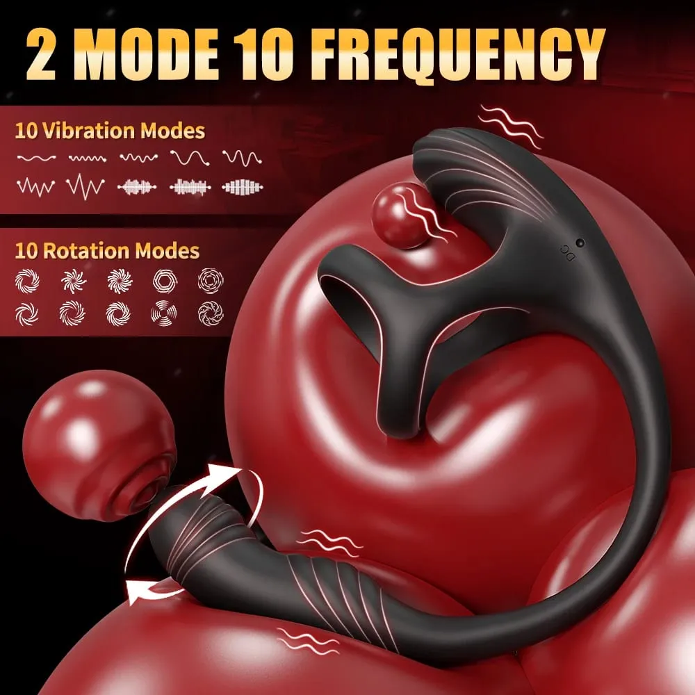Vibrating Butt Plug Prostate Massager APP Control Cock Ring Penis Ring Sex Toys for Men Couples Adult 18+ — image 4