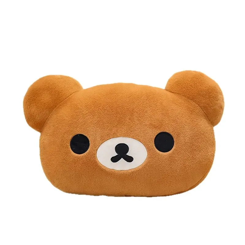 Best-Selling 40cm Kawaii Rilakkuma Plush Warm Hand Pillow Cartoon Bear Peluche Stuffed Toy Room Decorations Popular Gift