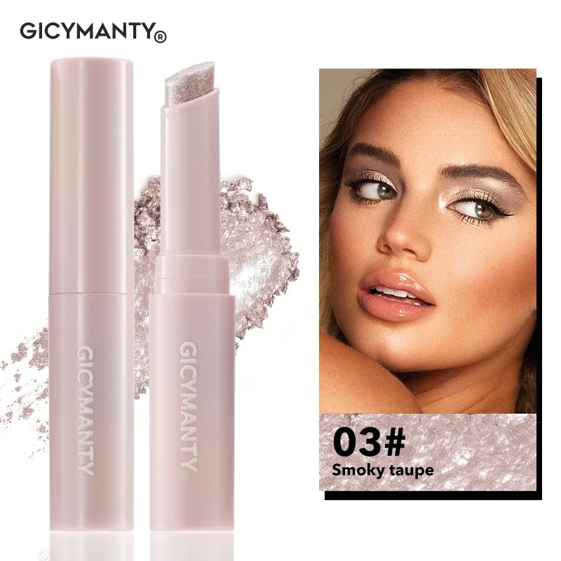 Jelly Eyeshadow Stick Holographic Pearl Shimmer and Delicate Glitter for Eye Brightening