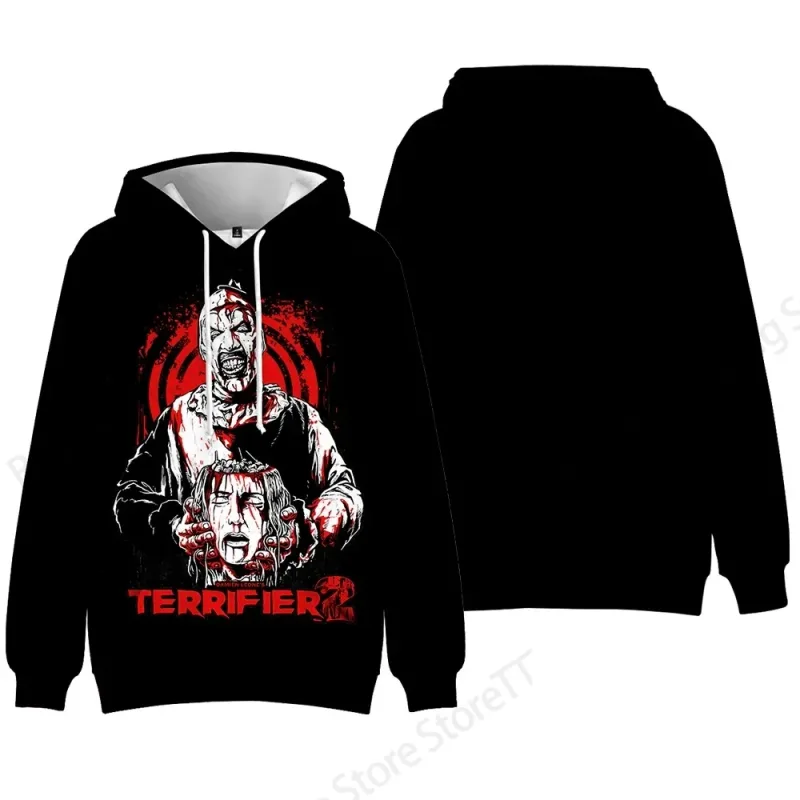 Horror Movie Terrifier Killer 3d Print Hoodie Men Women Fashion Long Sleeve Hoodies Halloween Coat Men Sweatshirt Winter Clothes — image 9
