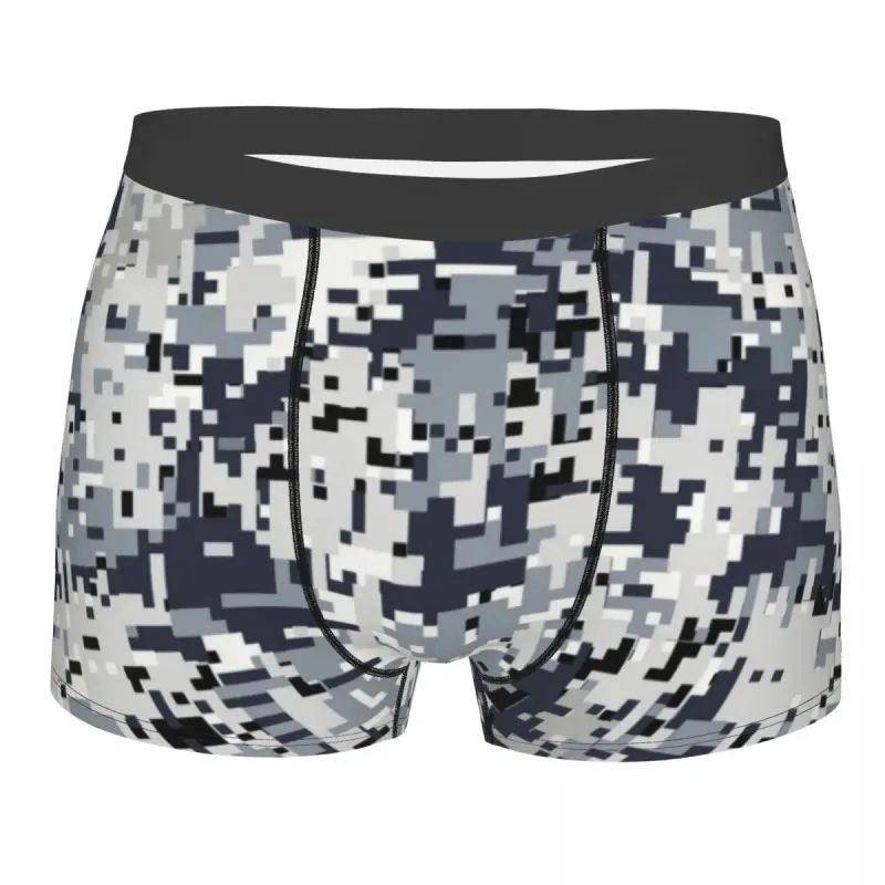 Male Cool WW2 Camo Underwear Germany Arm Military Camouflage Boxer Briefs Stretch Shorts Panties Underpants