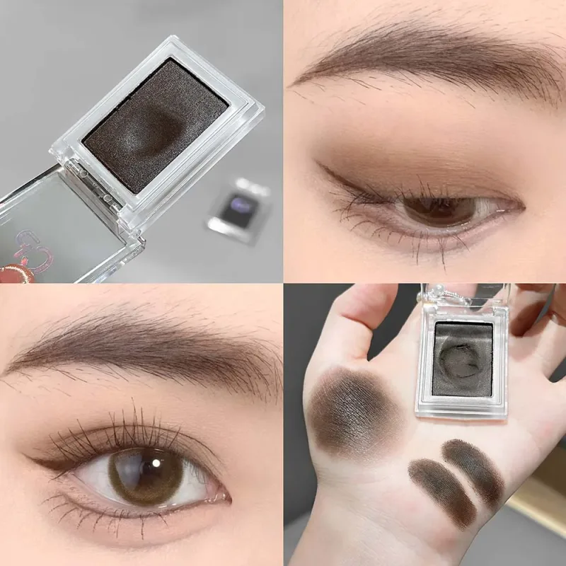 Dark Red Brown Monochrome Eyeshadow Cream Mashed Potato Natural Smudge-Resistant Non-Drying Matte Eye Shadow Waterproof Eyeliner — image 9