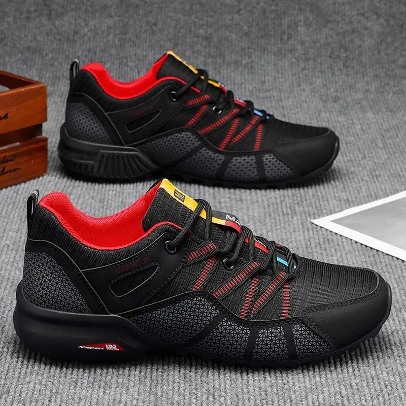 Breathable and lightweight men's shoes casual sports shoes outdoor hiking shoes. Street walking shoes
