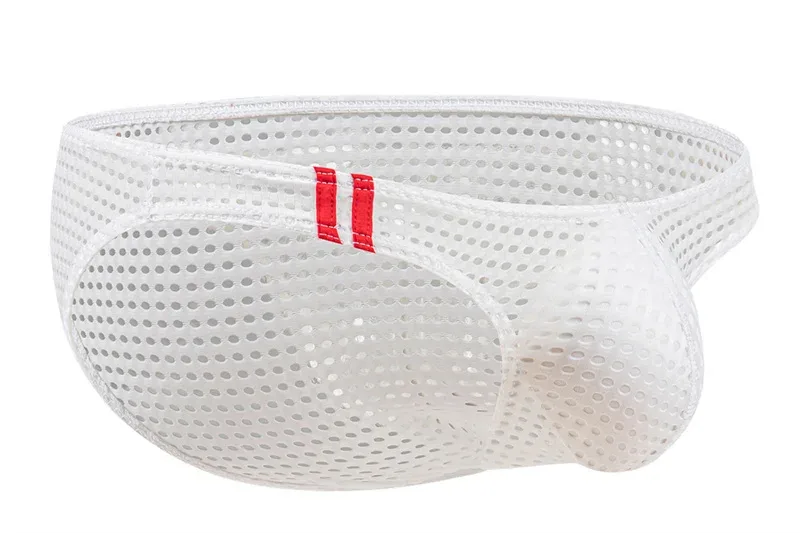 Men Briefs Summer Breathable Holes Underwear U Convex Thin Low Waist Men's Underwear Briefs Slip Underpants Calzoncillos — image 15