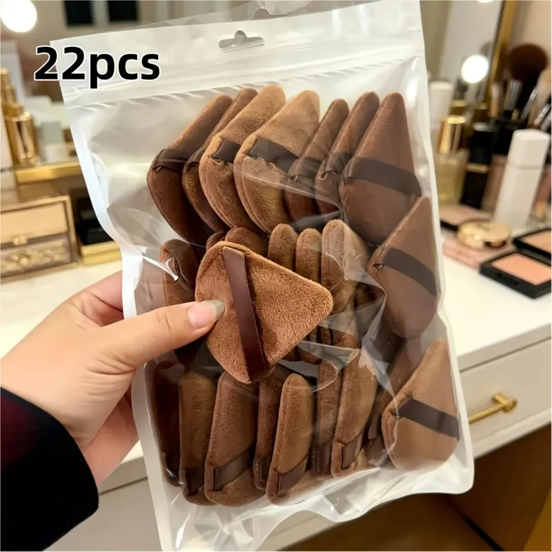 22Pcs Makeup Sponge Set Edge & Corner Detail Blenders Ultra Soft for Liquid Cream & Powder Flawless Foundation Nose Eye