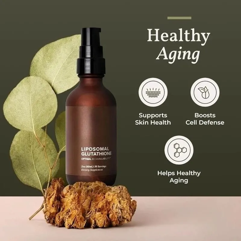 Liposomales Glutathion unterstützt die Immunität der Haut, Haare und ein gesundes Altern. Maximale Absorption von Glutathion-Ergänzungsmitteln, 30-Tage-Versorgung