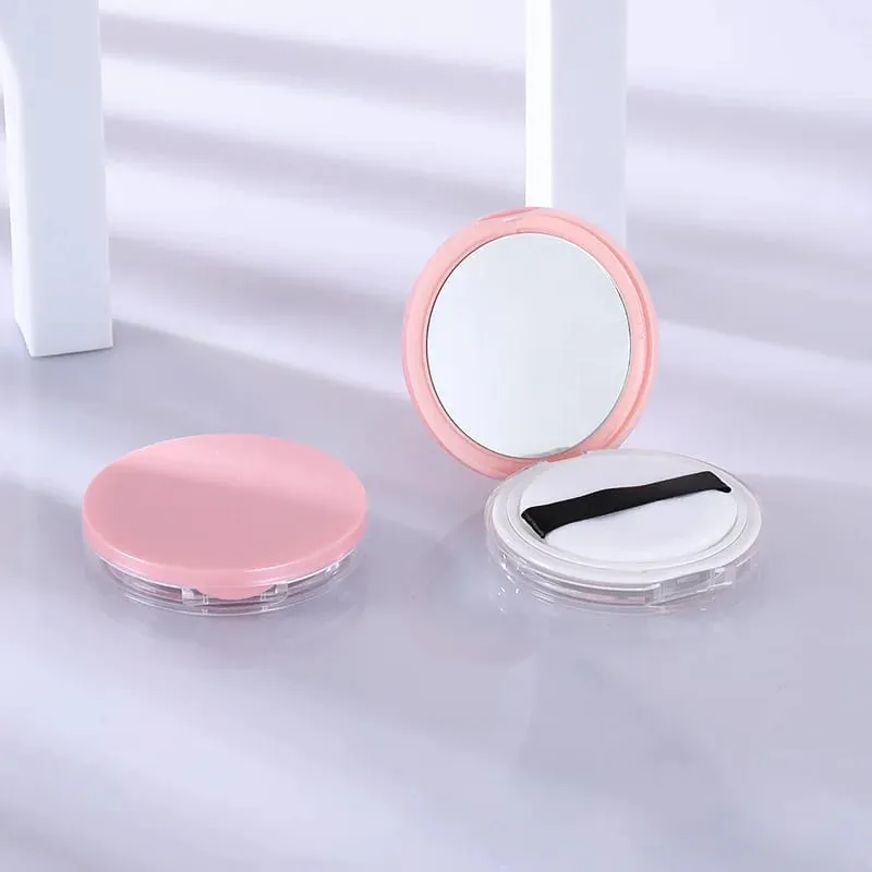10 Pieces Combo Sale Price For Super Ultra-thin 5g Makeup Packaging Loose Powder Setting Powder Case With Puff