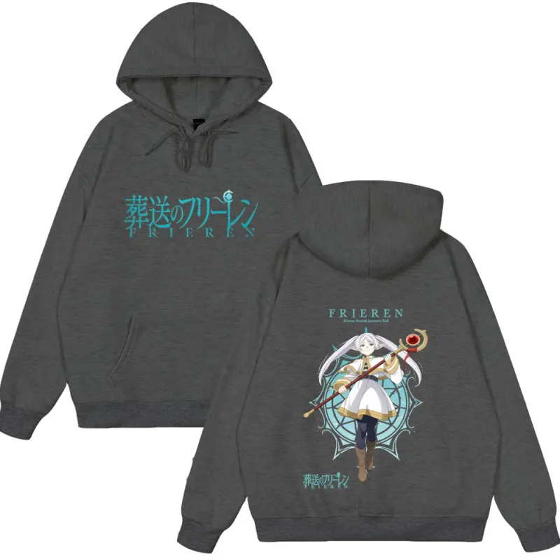 Vintage Wear Anime Frieren: Beyond Journey's End Frieren Graphic Tops Men Women Fashion Long Sleeve Casual Streetwear Funny Tops