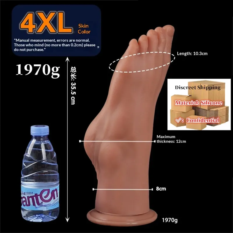 Feet Style Anal Plug Big Silicone Ass ButtPlug Deep Masturbator Dildo Dilator Stimulator Anal Dildo Adult Sex Toy For Women 성인용품